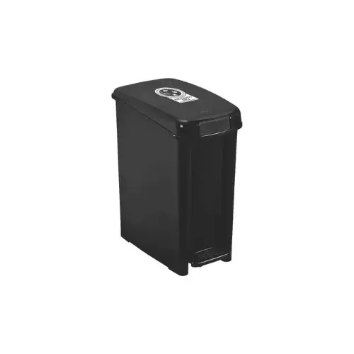 TACHO DE DESECHOS PELIGROSOS NEGRO 10 LITROS